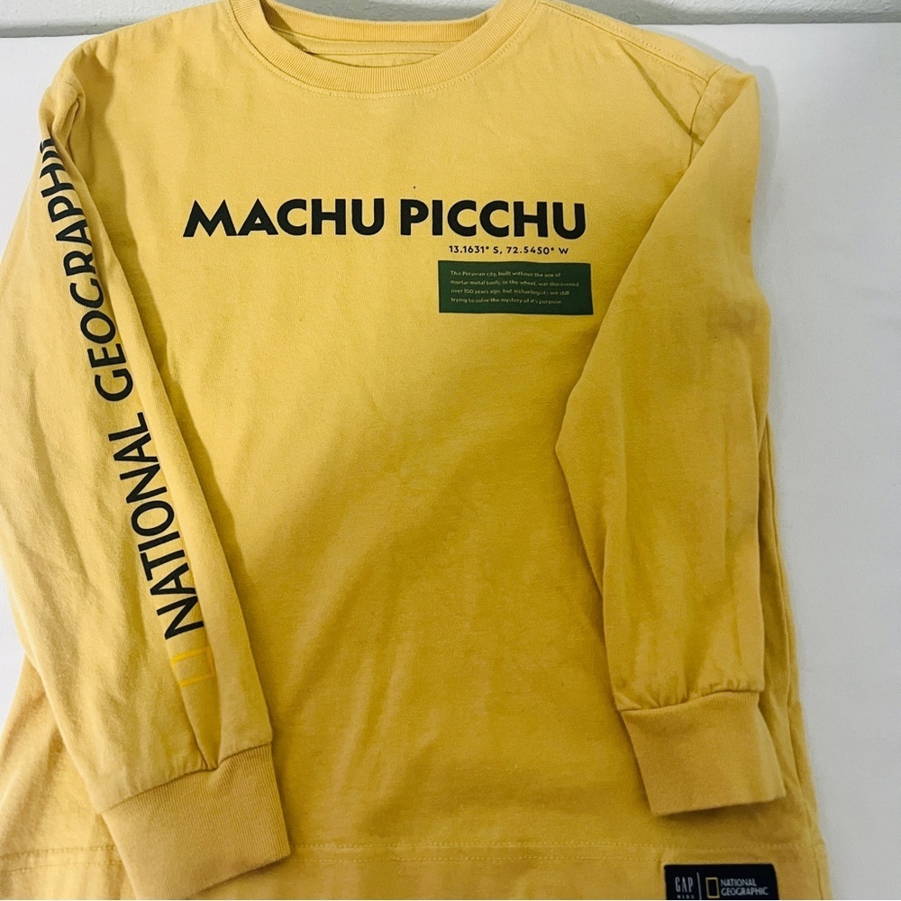GAP Kids Boys Small Bundle (3) Graphic Long Sleeve Basquiat, Boxing, Machu EUC - Picture 6 of 9